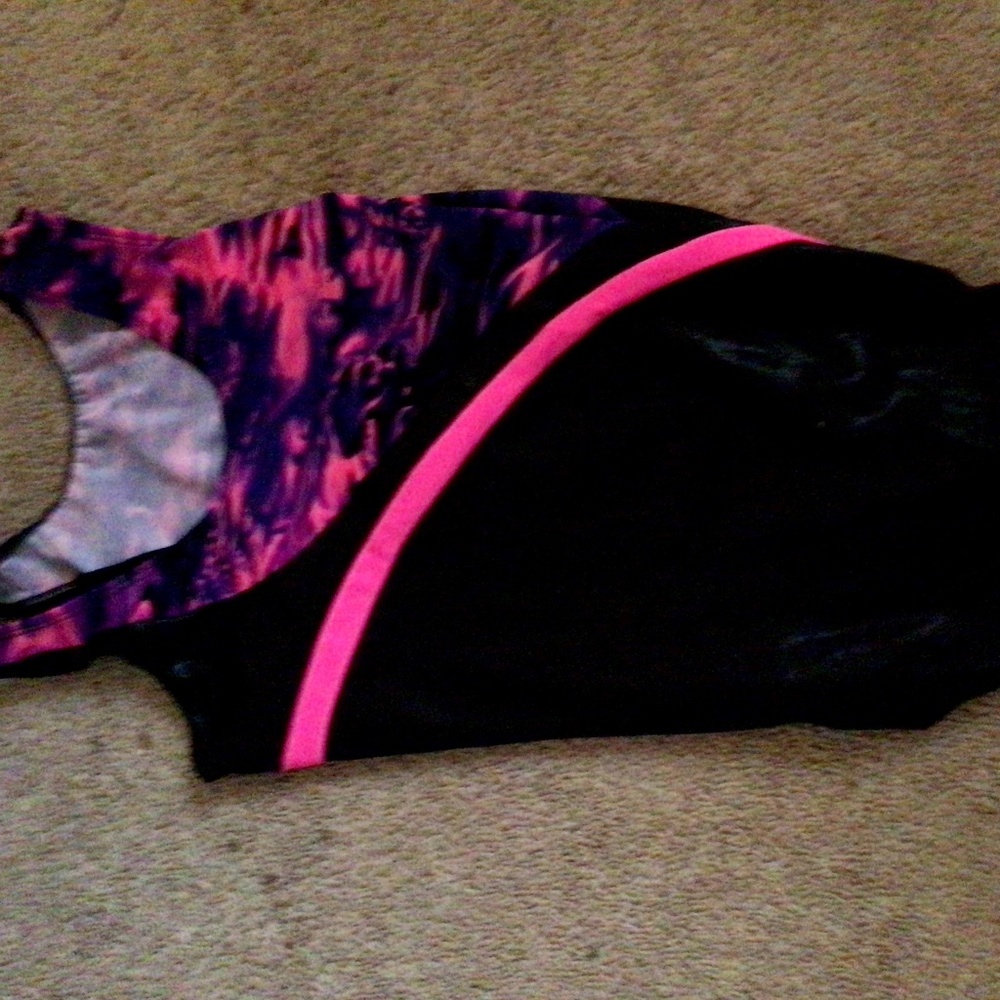 Purple and pink leotard / onesie for gymnasts